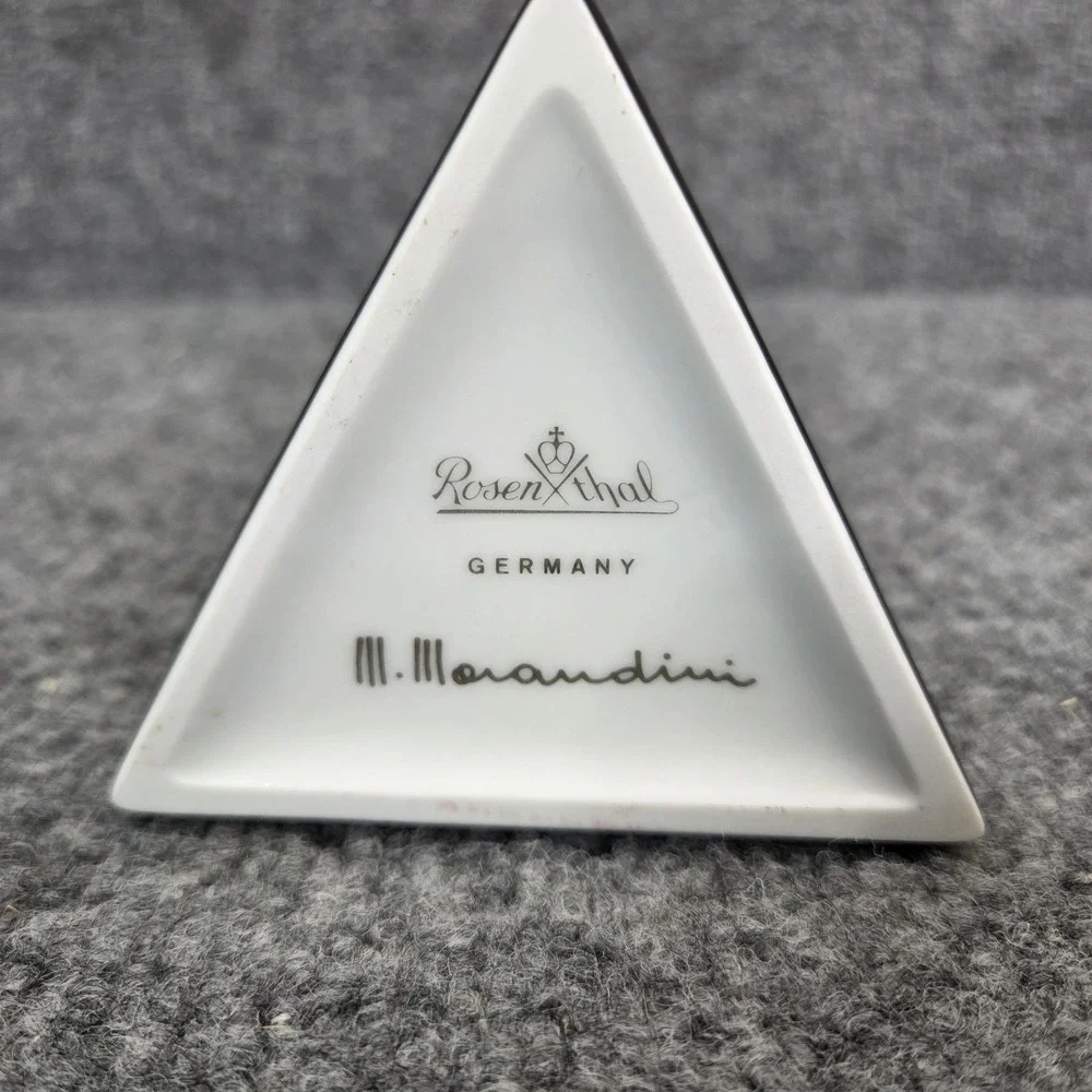 Rosenthal Vase Marcello Morandini Alphabet Black 1980 